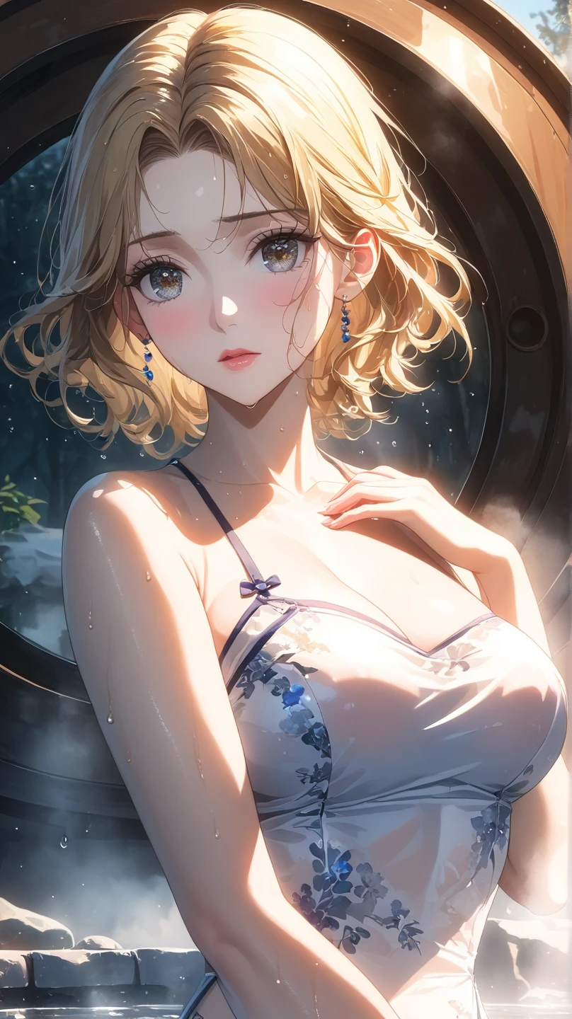 8K UHD、RAWphotograph、Model photo shoot、 European race、(masterpiece、highest quality、Photorealistic、High resolution、photograph:1.3)、Close-up、Focusing、Hot Model、slim、30 year old mature woman、Small face、No makeup、Short Hair、Dark Brown Haine beautiful eyes、Real Skin、(perfect body)、Sexy hot face、Erotic、Sexual gaze、slim、Sweat top、Detailed beautiful eyes、Glossy lips、Small breasts、Small breasts、Bust B cup、((Bright light、Dynamic lighting、Real、超Real、 Realism、Realistic details、Cool beauty、Cool pose、Background gray、Plain grey background