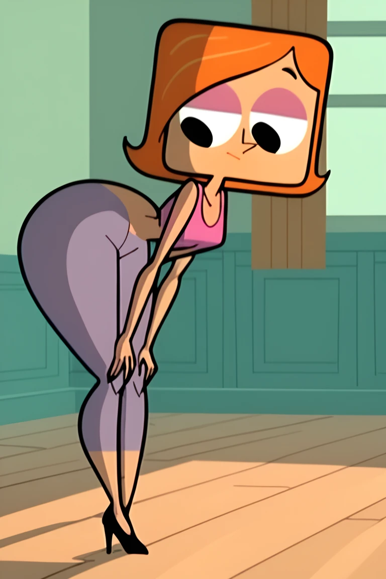 1girl, sexy 11yearold Gwendolyn_Tennyson from Ben10 is wearing a micro bikini and is presenting her ass to a creepy old man who is taking photos of her ass with his phone. 1 old man in frame.