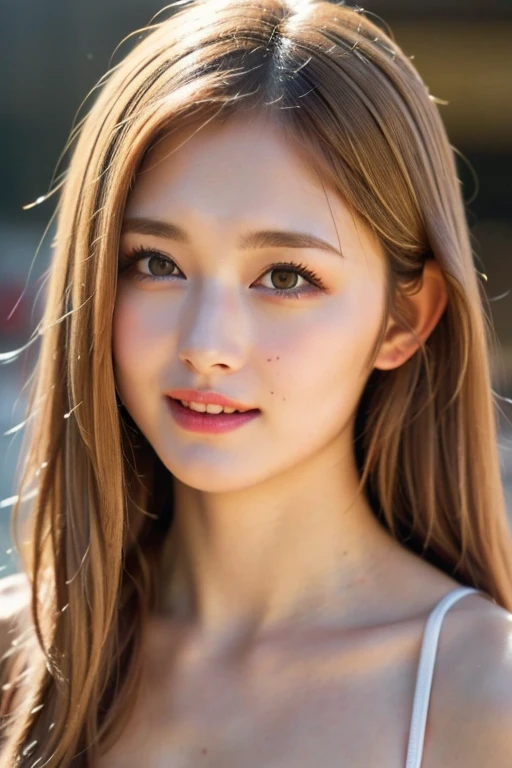 Fair-skinned beautiful girl with a beautiful face