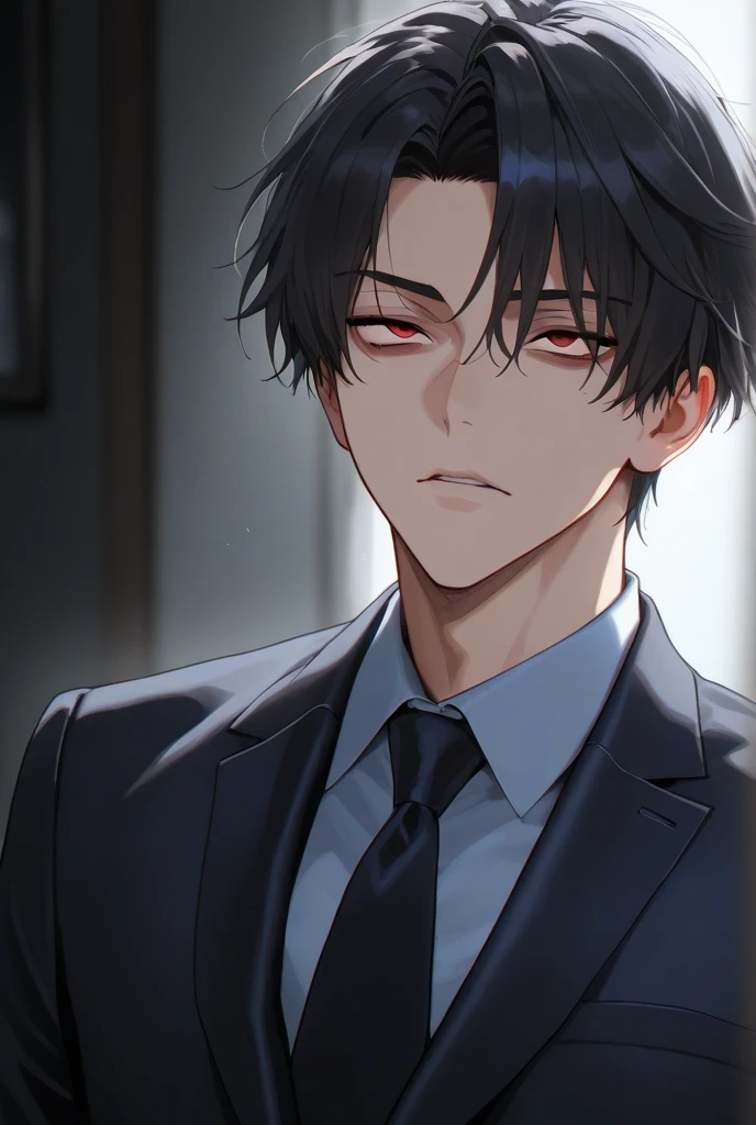 1boy, brown hair, black eyes, bloody hands, japanese , crazy expression, school setting, snowy, yandere, bloody, possessive, japan, tall boy, , uniform, japanese, short hair, male, anime, anime boy, control, marionettes, marionette, in school, controlling marionettes, classroom, back POV, back angle, dark, bloody walls, blood, bleeding, close-up, close-up angle, close-up POV, adult