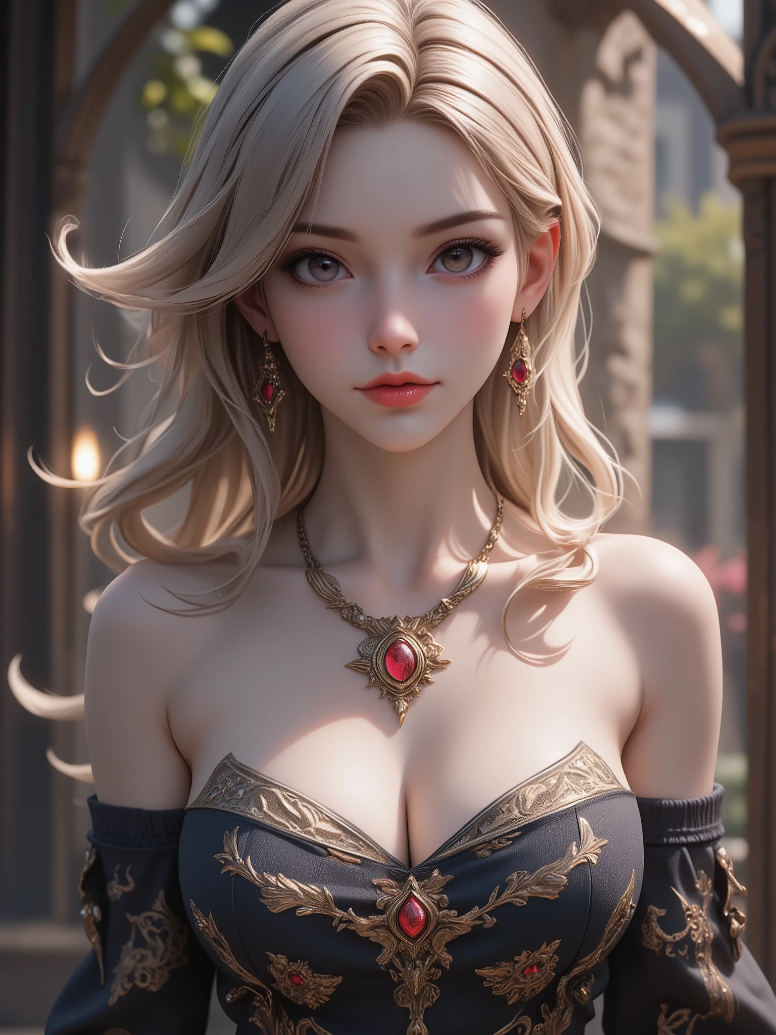 (professional 3d pencil sketch), drawing lesson, greyscale, thick lineasterpiece, (best quality:1. 5)), 1girl, realistic photo to a beautiful 20-year-old woman, nude, full body, provocative pose, sexual, (small breasts1. 2 ), cross necklace, (nun's habit and coif:1. 2), elaborate cathedral, extra detailed, looking at the camera with a sexy expression, extremely detailed eyes, detailed face, detailed face, ((hyper-gorgeous female focus))), (ashleyBenson:1. 1), ((platinum-blonde)), ultra detailed delicate face, life-like, hyperrealism, 32k HDR, Real skin textures, photorealism, ultra-detailed face, realistic human skin, amazingly detailed model, masterpiece, ultra hd, (irish:0. 3, english:0. 9, german:0. 5), long hair, highly detailed hair, smokey eye shadow, highly detailed skin, highly detailed eyes, alluring eyes, smokey makeup, slender body, ((165cm tall)), perfect face, (cold attitude, eyeshadow, eyeliner:0. 3), beautiful, dramatic lighting, shallow depth of field, Ultra-realistic, beautiful lighting. Negative Prompt: crossed-eyes, drawing, painting, crayon, sketch, graphite, impressionist, noisy, blurry, soft, deformed, ugly, low quality, bad anatomy, lowres, normal quality, grayscale, worstquality, watermark, bad proportions, out of focus, username, bad body, (fat:1. 2), long neck, mutated, mutation, disfigured, poorly drawn face, skin blemishes, skin spots, acnes, missing limb, malformed limbs, floating limbs, disconnected limbs, extra limb, extra arms, mutated hands, poorly drawn hands, malformed hands, mutated hands and fingers, bad hands, missing fingers, fused fingers, too many fingers, extra legs, bad feet, misshapened feet, deformed feet, (distorted:1. 3), paintings, sketches, monochrome, text, close up, cropped, out of frame, worst quality, jpeg artifacts, duplicate, morbid, mutilat