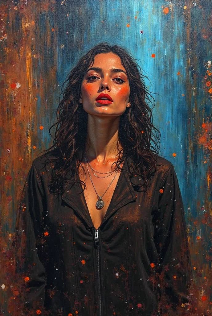 loneliness(Art inspired by Bill Sienkiewicz). oil painting)