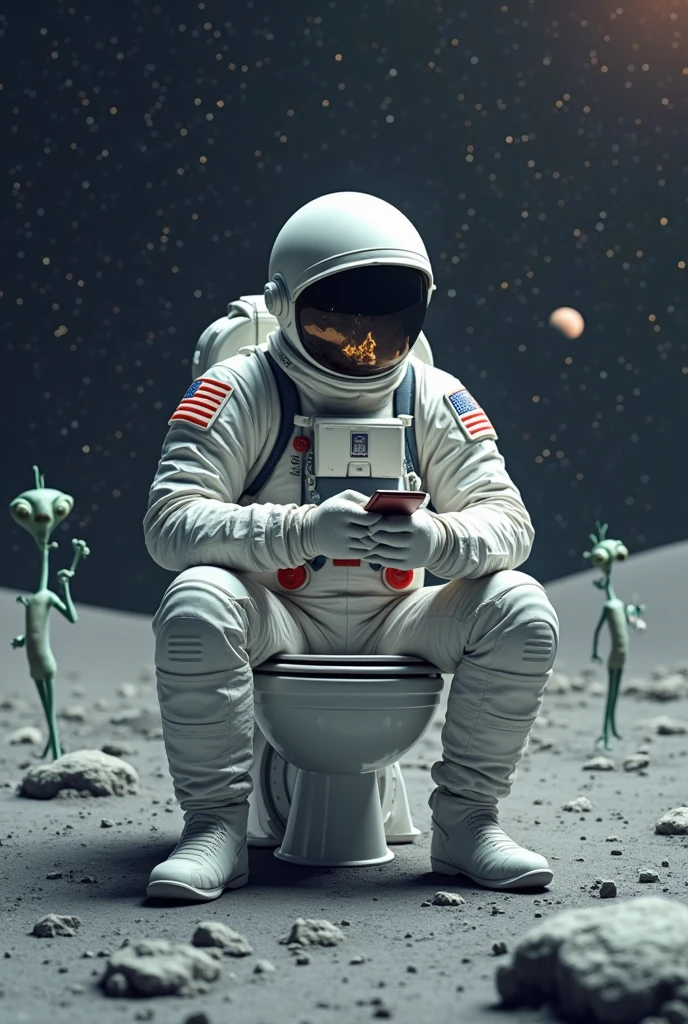 ((Rick Sanchez)), Rick e Morty, (, No bra)), wet crotch, hyper realistic, Filmic, in space , brooding , reflexive , ultra realistis , 4k , On the moon, they look at the planet Earth , Rick is far away in the frame , lies in the toilet