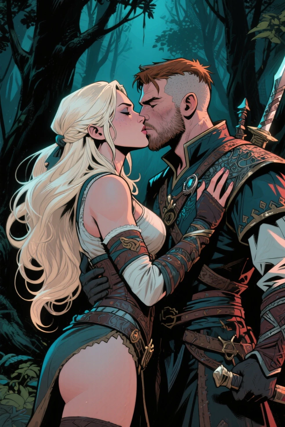 painting of a couple of people sitting on a throne with a large axe, mark brooks frank frazetta, tyler edlin fantasy art, by Tim Hildebrandt, by Johannes Helgeson, female viking, by Greg Hildebrandt, adrian smith fantasy art, norse goddess, by Tim and Greg Hildebrandt, barbarian, michael whelan and karol bak, by Daniel Ljunggren