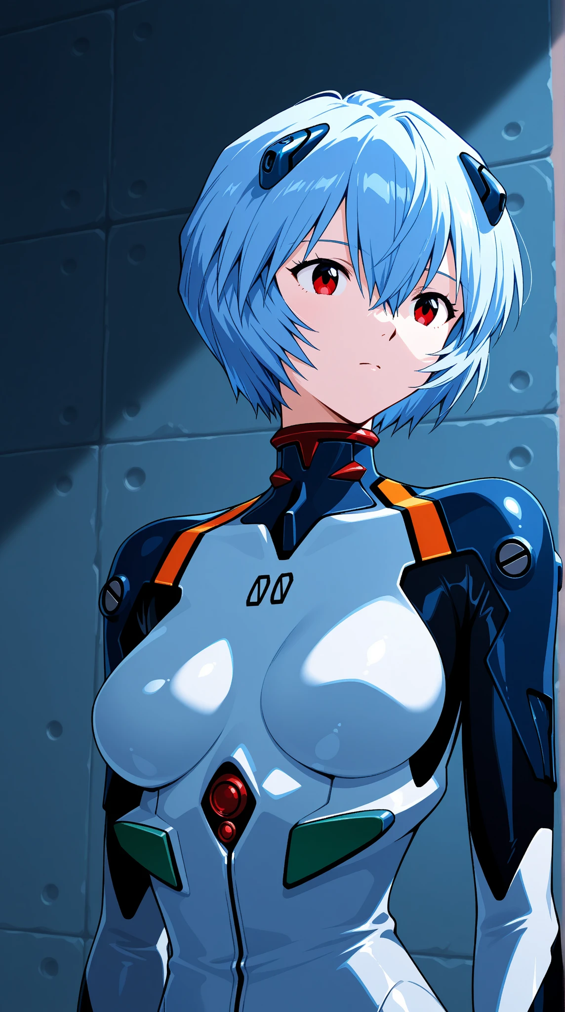 (realistc,photography),(height quality,4k),portraits,anime,Rei Ayanami,short hair,pale,deep blue eyes,completely naked,nsfw photo,hentai photo
