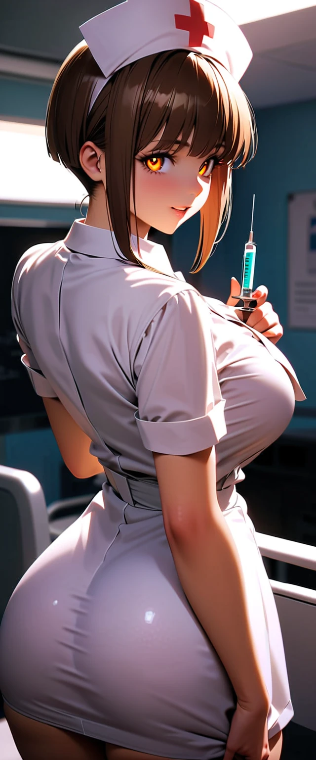 nurse uniform,hospital, latex nurse suit,nurses,busty,elbow gloves,labcoat,grey hair woman,grey eyes , gigantic ,medical instruments,asian nurse,two nurses,speculum,examination room,oversize ,big ass ,strap on, lay on table ,legs spreaded,giving birth,gyno chair , dentist,Milf,latex,pink uniform,oversize breasts