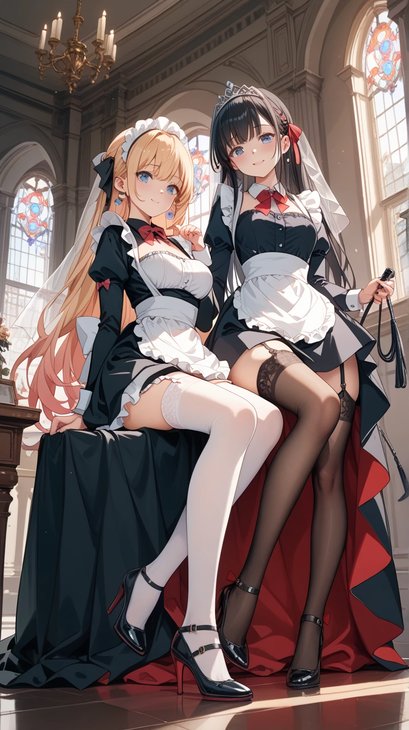 a garter belt, black thighhigns, High heels, mitts, Cross necklace, pendant, Black choker , Huge breasts,full bodyesbian,nedium breasts, Colored inner hair, Gradient hair, alternate hair length,curly_Hair, blond hairbl,Black hair, standing, Pink hair , Purple eyes , Yellow eyes , Red eyes, Brown hair, (Masterpiece:1.6, Best quality), (fine detailed beautiful eyes), High quality, Beautiful face,(((Masterpiece))), (((best qualityer))), ((ultradetailed)), (illustration), ((an extremely delicate and beautiful)),((lewd nun))
(Masterpiece:1.6, Best quality), (fine detailed beautiful eyes), High quality, Beautiful face,(((Masterpiece))), (((best qualityer))), ((ultradetailed)), (illustration), ((an extremely delicate and beautiful)),((nun)),a garter belt, black thighhigns, High heels, mitts, Cross necklace, pendant, Black choker , expressionless eyes, Green plants, chies,bookshelves, Comfortable blankets,Background, Detailed background,Putting up with_face, alternate breast size, Huge breasts,full bodyesbian,nedium breasts, Spread legs,Evil smile, White roses,Flowers,choir,Colored inner hair, Gradient hair, Seductive smile, straddle, alternate hair length,curly_Hair, ((Gondola Box)),areola of breast, Milking,shaved pubic hair_Pussy,(1 boy 1.5),Excretion of breast milk,A mother and daughter,blond hairbl,Black hair,harem,lilie,mature,Blue eyes,Purple eyes,Yellow eyes,angle of view,, , shirts lift, Pussy_juice,Huge , spread , hindquarters_Visible_Through_Thighs,lesbian,