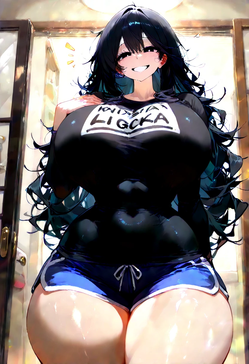 2heads, a short fat woman with 2 heads. She has enormous fat breasts. She is relaxing on the beach. She is wearing a bikini top and jean shorts. She has long hair. She is wearing sunglasses. She is wearing black lipstick. She has massive fat breasts. She is laying on a beach towel. She is relaxed. She looks mature. She is extremely short. She is very fat. She has gigantic fat breasts. She is laying on her back. She is sleeping. She has two legs with thick thighs. She has massive fat boobs.