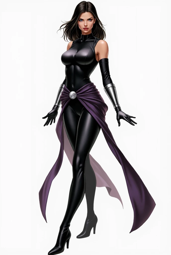 (solo:1.1),(masterpiece), (best quality:1.3),, (ultra detailed), (intricate), professional art, digital art, absurdres, shadraven, (Full body view:1.3), (far away view:1.1), 1girl, solo, (grey skin:1.4), dark purple hair, bob hair, dark purple eyes, hips wider than shoulders, pear shaped body, jewellery, detailed thighs, (thick thighs:1.3), red jewel in forehead, jewels, (long sleeved turtleneck leotard:1.4), (Red jewel Belt), (red jewel brooch), cuffs, small breasts, nipple bulge, (raven long dark purple hooded cape), (Shadraven brooch:1.2), Shadraven jewel belt, Shadraven wearing a long sleeved leotard with a hooded cape and fingerless gloves high heels and waist-high-leggings, (long legs:1.3), ( detailed long thick veiny crotch bulge with veins showing through clothing:1.4), large penis, large testicles, looking at viewer, (side angle frontal view),(bubble butt) , gluteal crease, universal lighting,(Detailed ass),