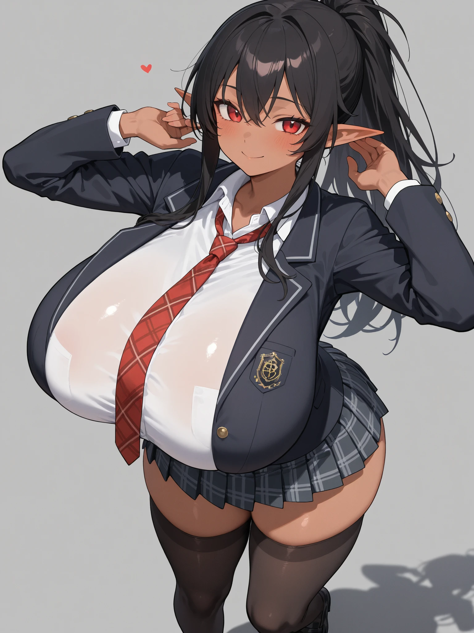 score_9, score_8_up, score_7_up, score_6_up, score_5_up, score_4_up, sexy asian girl, 1girl, japanese geisha,
takagi saya, twintails,  orange eyes, hair ribbon, glasses,
, green skirt, pleated skirt, serafuku, black thighhighs, black bowtie,
, gigantic breasts, huge breasts, big breasts,