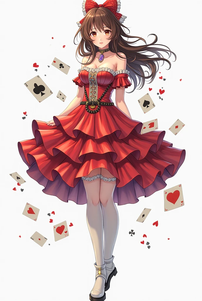 detailed textures, high quality, high resolution, high accuracy, realism, color correction, correct lighting settings, harmonious composition. A costume design drawing of an elaborate flamenco dancer, with ornate patterns and ruffles in shades of burgundy reds and whites. The background is a white canvas, and the illustration includes elements such as cards, playing pieces, and dice. in the style of elegant --ar 3:4 --niji 6
Ожидание начала
