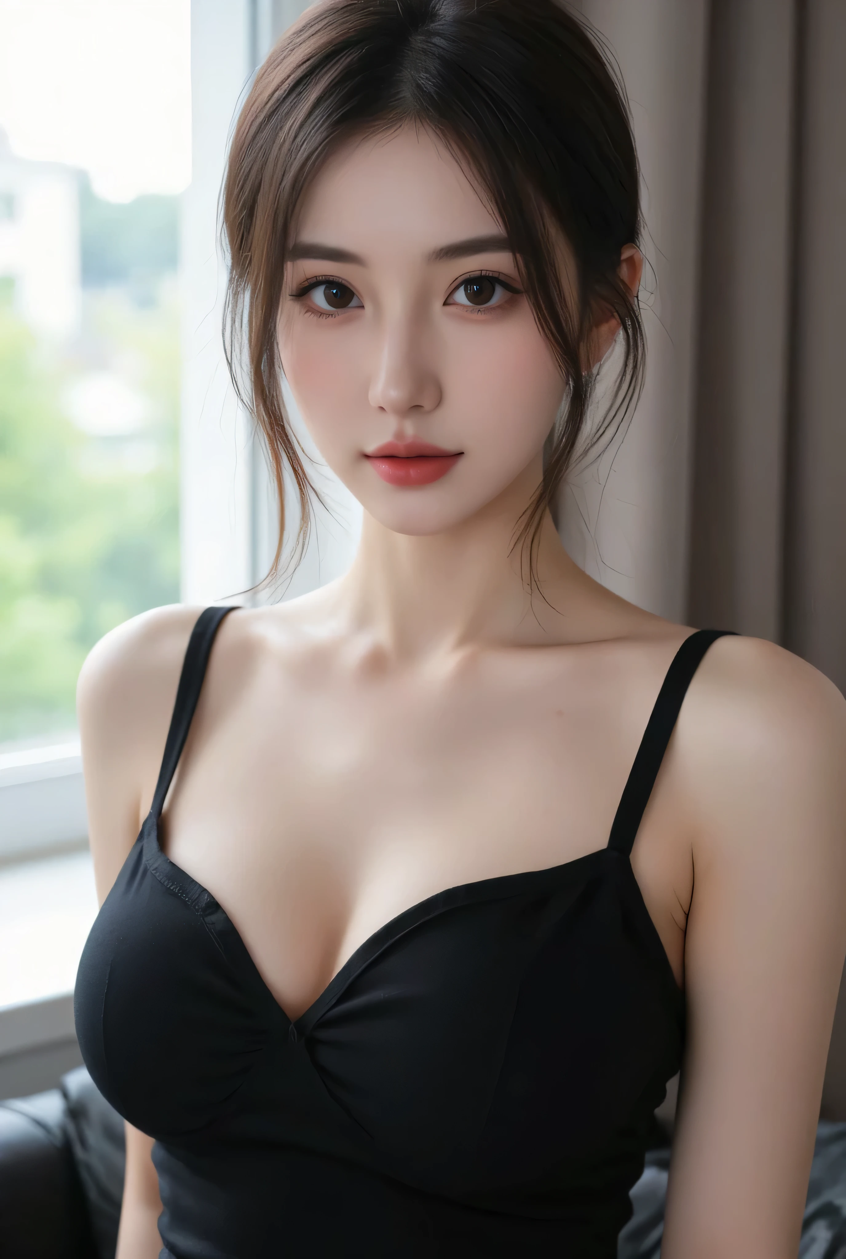 ((Best quality, 8k, Masterpiece :1.3)), Sharp focus :1.2, A pretty girl 24 years old with perfect figure :1.4, Slender abs :1.3, Raw photography、超A high resolution, full body, fair white skin、shiny white skin、(high bun short hair)、dark brown short hair、super fine eyes, super fine hand, super fine fingerLustrous skin 2, ((Layered short hair, Big breasts :1.2)), exposed cleavage, super fine hand , (detailed transparent underwear), ((detailed bra)), ((detailed buttocks )), (((detailed underwear))), ((show panties)) , (((room master :1.4))), , show nipples naked , (detailed breasts ), ((detailed nipples)), ((Naked)), ((detailed face )), ((detailed beauti vagina)), ((detailed body ((naked)))) , (((The massage central))), (((room master))), Highly detailed face and skin texture, Detailed eyes, Double eyelid