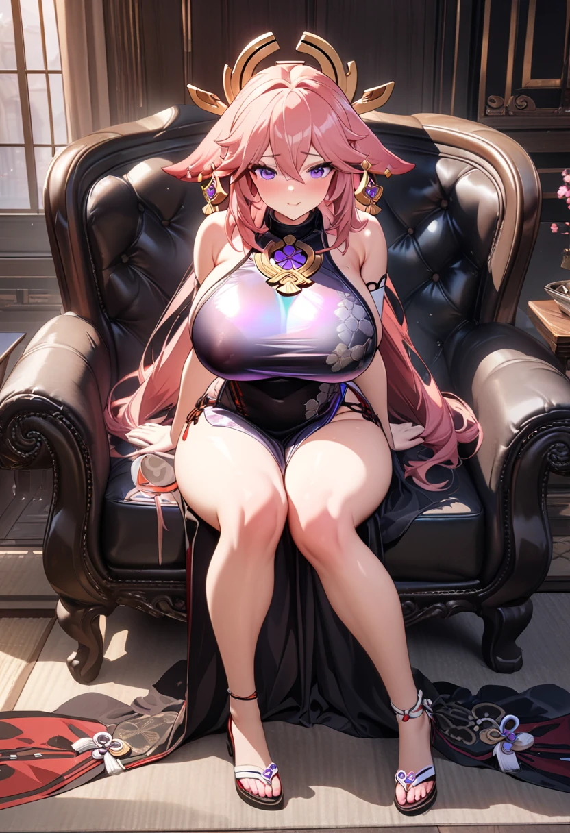 (1girl),masterpiece, (best quality, masterpiece), looking at views, (huge_breasts.1.2), sexy_body, beautiful face, (mini_bra_thong), living room, very detailed, Ilulu