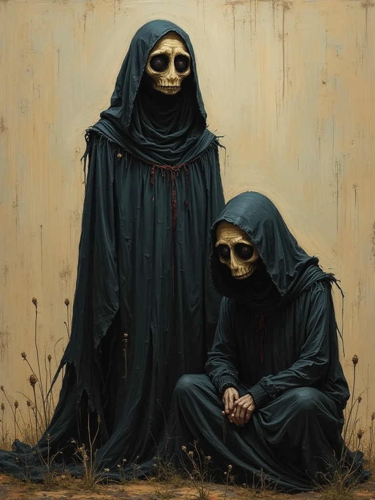 <lora:Edward Gorey Style:1>Edward Gorey Style - EdwardGorey The Grim Reaper and the Little Girl.8K