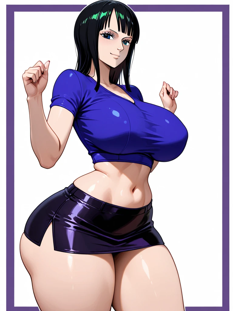 Masterpiece, best quality, cowboy shot,downblouse,Nozomi Tojo, low twintails ,big breasts, love live style , thicc thighs ,solo, breasts, looking_at_viewer, standing, blush, smile, bangs, green_eyes, sweat, sweatdrop, bouncing breasts, bike_shorts, one nipple slip, sweaty clothes