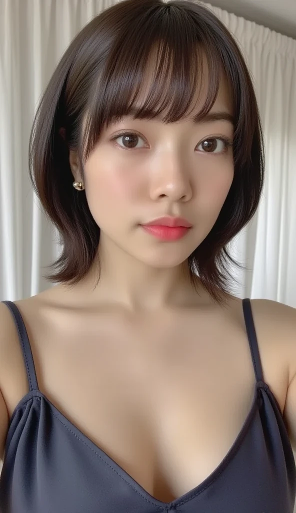 ((Realistic lighting、highest quality、8k、masterpiece:1.3))、Clear focus:1.2、One Girl、Perfect figure:1.4、Slim Abs:1.1、((Dark brown hair))、(outside of home、night:1.1)、street、Very beautiful face、I narrowed my eyes.、double eyelid、don&#39;t expose your skin,

Supple body :1.3, Model Body Type:1.5, Perfect Style：1.4, 
Narrow shoulders, Beautiful clavicle, Thin arms, Long, slender legs, No bra, 
Slender figure, The beauty of slim abs :1.2, Thin waist :1.2, 
Ultra-detailed skin, Fair skin, Glossy Skin, Ultra detailed face, 
Slim face contour, beautiful small face, Beautiful lined nose, 
Ultra-detailed eyes, Slit eyes, Brown eyes, double eyelid, Beautiful thin eyebrows, fine long eyelashes, 
Ultra-detailed lips, Plump and moisturized lips, glossy pink lips, Flushed Cheeks, White teeth, 
Beautiful actress&#39;s ennui makeup, pink lipstick, 
Dark Brown Hair, Delicate soft hair, Hair blowing in the wind, 
(Put your hair up, Medium Short Hair, Elegant curly hair:1.2), 
Layered Cut, (Blunt bangs:1.2), 
Cute smile, Mouth half open, A dreamy look, ((Staring at the viewer)), 
(((Photorealism,Shoot the whole body from the thighs:1.2))), ((The body is facing sideways)), 
Dynamic Lighting, 

(Dressed up in a fluorescent red tight nightgown:1.2), 

((Raise your face slightly)),
((Kiss the viewer:1.2)),
((Squinting)), 
((pursing lips:1.2)),
((Fingers touching lips)), 
((Blushing)),
((The cleavage is fluffy)), 
((Flat Chest)),
((Small, swollen, moist nipples:1.4)), 
((Pinching nipples with fingers)),
((Beautiful areola of small pink color)),
((The ecstasy of being penetrated in the pussy in cowgirl position:1.4)),
((Pay attention to the nipples:1.4)),
((Your body is wet)), 
((Put your arms out beside your face)), 

Eco and bright background,
((Luxury hotel&#39;s luxurious indoor jacuzzi, The midsummer sun shines on the whole)), 
((The large windows overlook the ocean horizon.:1.2)), 