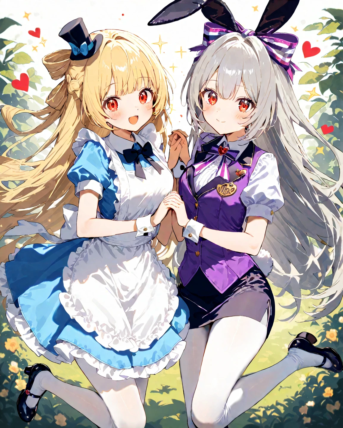 A blonde woman dressed in blue and pink is posing for a photo, Enchanting anime girl, Anime Barbie in White Stockings, Beautiful and attractive anime teen, Beautiful and attractive anime woman, Highly detailed art gems, Splash Art Anime Loli, Naughty anime style, Top rated on pixiv, Naughty Style, Inspired by Masamune Shirow