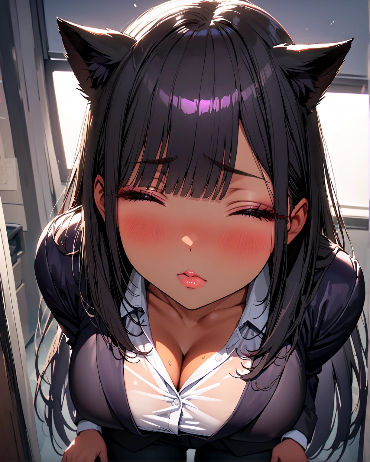 Hentai face,extreme nsfw,satisfied face,tongue,saliva,blush,cross eye,naked