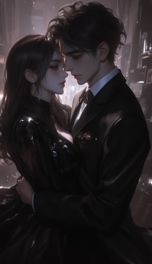（tmasterpiece：1.2，HighestQuali，A high resolution），full bodyesbian，Slim boy：0.7. Having sex with your mistress，femele：1.2（Girl at the top，Mistress dominates boy，Mistress hangs on boy and hands boy&#39;s neck to：1.6）。 （cinmatic lighting）