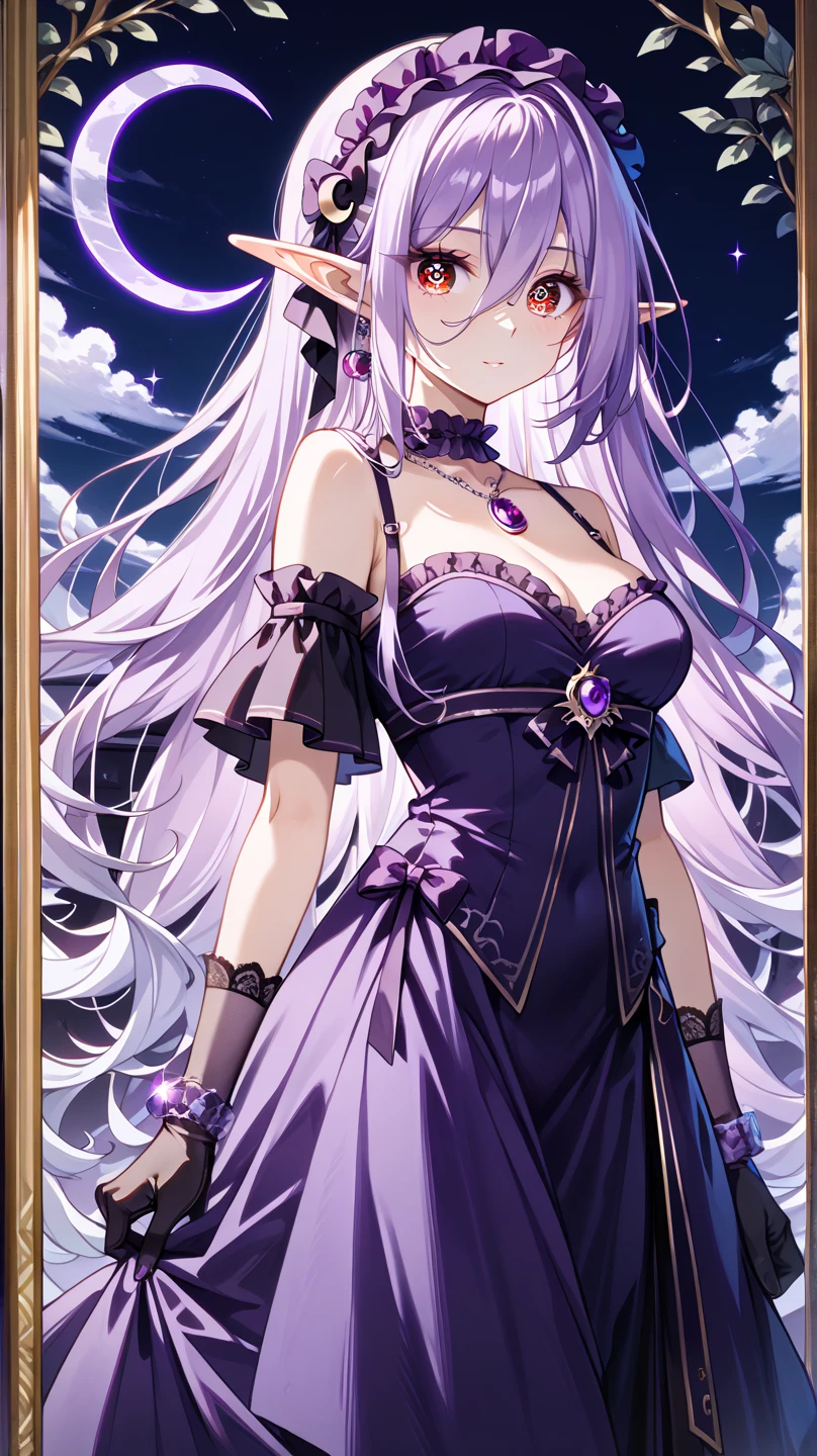 <lora:PurpleHeartPromiseV1:0.7> purple heart promise, large breasts, braid, hair ribbon, black dress, bare shoulders, earrings, jewelry, throne, matrix code, glowing, hand on own face, sitting, smile, holy hand grenade, masterpiece, best quality, highres, <lora:GoodHands-vanilla:1> nice hands, perfect hands