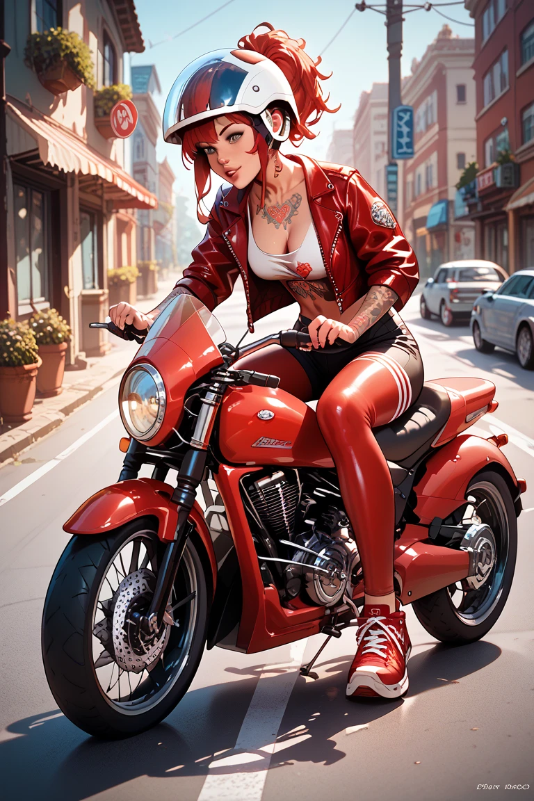 girl sexy busty, motorcicle, stunning body fitness, sexy. Landscapes