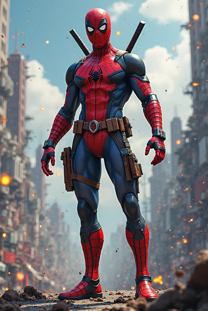 Spider-man in Wild West style, wearing Cowboys lather clothes, full masked, Cowboys hat and bring a pistol, in cowboy city, nighttime, cinematic, extreem realistic, extreem detailed, extre Sharp, super high resolution image, best quality photo,
