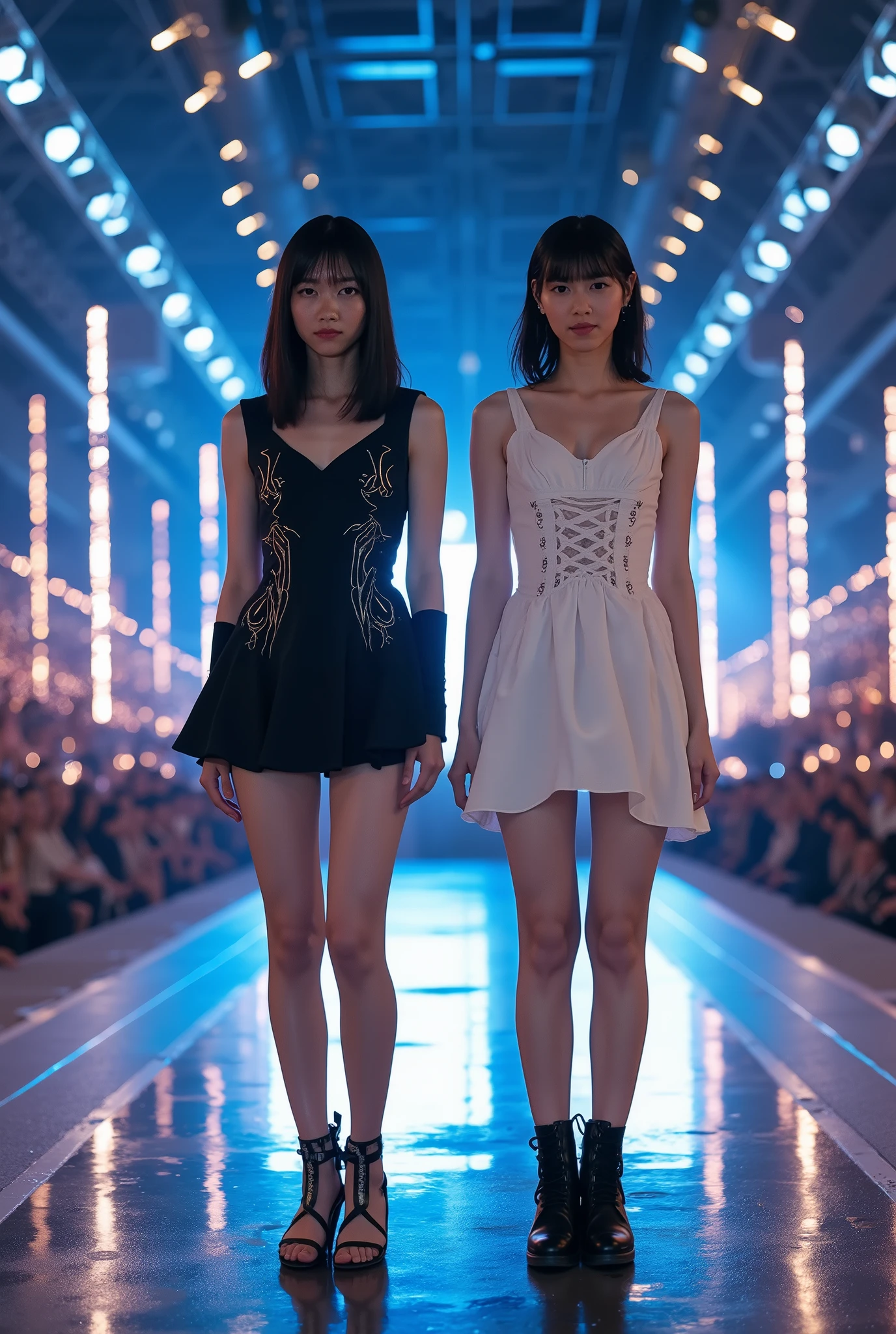 filipino model teen dress in studio with photographer