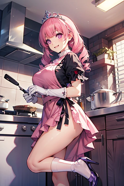 a woman is cooking, (wearing nude_kitchen_apron:1.3),
good hand,4k, high-res, masterpiece, best quality, head:1.3,((Hasselblad photography)), finely detailed skin, sharp focus, (cinematic lighting), soft lighting, dynamic angle, [:(detailed face:1.2):0.2], medium breasts,(((inside kitchen))), <lora:betterCuteAsian03:0.3>,  <lora:kitchen_apron:0.5>