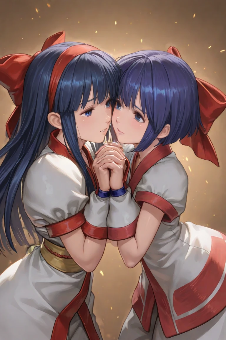 ((2girls:1.3)), ((moe style:1.3)), ((hell:1.3)), spacesuit, ((dancing:1.3)), medium full shot, yuri, ((black hair:1.3)), megumin (konosuba), yunyun (konosuba), ((shy:1.3)), blush, ((perfect face)), ((extremely cute:1.3)), ((masterpiece:1.3)), ((8k)), ((best quality:1.3)), ((beautiful)), ((extremely detailed:1.3)) , ((absurdres)), AddXL, ((score_9:1.3)), ((score_8_up:1.3)), ((score_7_up:1.3)), Expressiveh