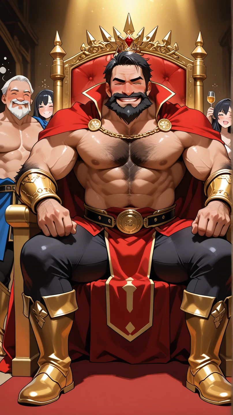 NSFW,detailed facial expressions、1girl( smile、navel tattoo,saliva,tattoo,devil tattooed,),NSFW,2boys(Exaggerated muscular build,big pectoral muscles、huge penis, tanned ?????,air fuck ?????,handsome guy、grinning,grinning boy、saliva,saliva trail,look to side,blond hair,The tattoo,full body tattooed,devil tattooed,demon tattooed)、big golden earrings、silver cross Necklace、navel piercing,navel tattoo,spa,hot air,