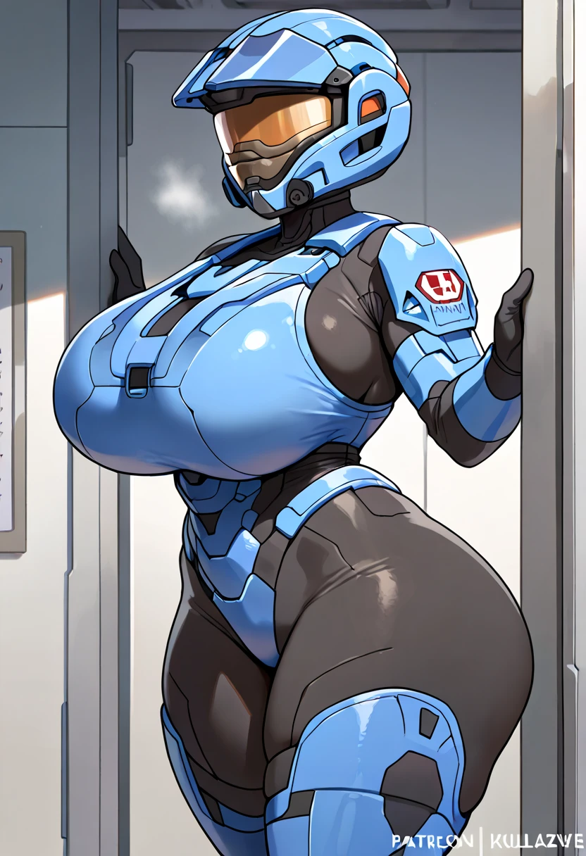 Masterpiece, High quality, ((character concept art)), ((character design sheet, same character))
a futuristic-looking female military commander, wearing a ((kevlar helmet)) and is dressed in ((turquoise suit)) wearing epTactical, XCOM game inspired, XCOM character, ((wide hips)) tall, video game character design, accessories,
Expert high detail concept art, comic book style, intricate comic book outline line work, flat colors, concept art, solid background ((gigantic tits)) ((thicc)) ((4k hands)) ((sexy)) ((fat)) ((nsfw)) ((naked))