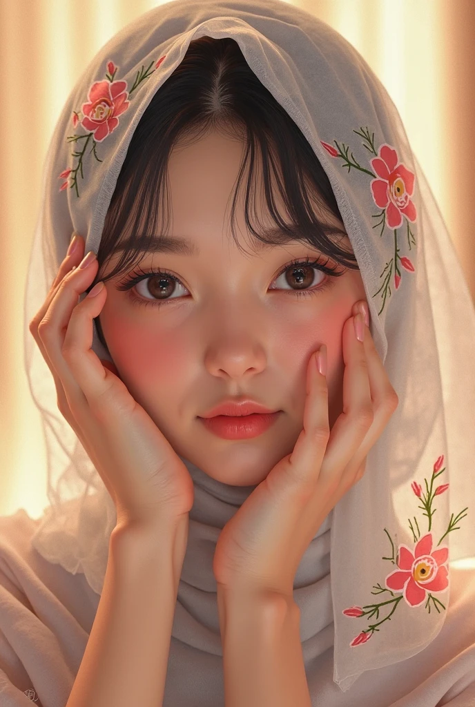 (masterpiece, best quality, pretty girl, beautiful face, 8k, raw photo, photorealistic, absurdres:1.2), teens, wearing hijab, cowboy shot, dutch angle, (red striped shirt:1.2), facelight, film grain, chromatic aberration, highres, ultra detailed, finely detail, detailed skin and eyes and face, sharp pupils, realistic pupils, sharp focus, street, dark green baggy half pants