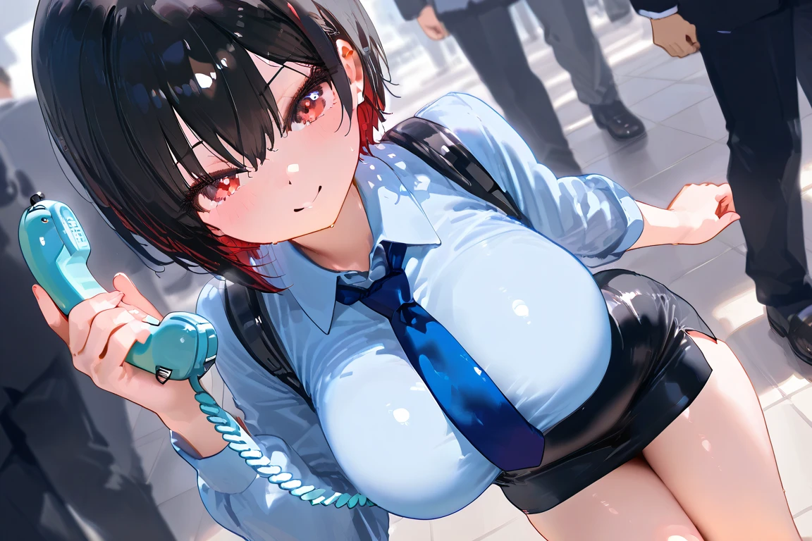 masutepiece, Best Quality, very detailed illustration, best anatomy, Solo, 1girl in,Leona、kawaii, Big breasts、gals,Unique hair color、Bright hair color、((Dark skin:1.5)),(multicolored hair:1.2), , Beautiful ,Love Juice, (nose blush, Crying, Whimpering, Tears:1.1), Frame binder, stationary restraints, Spread legs, arms behind back, perspiring, Looking at Viewer,((Vibrator、Pink rotor on chest、audience))