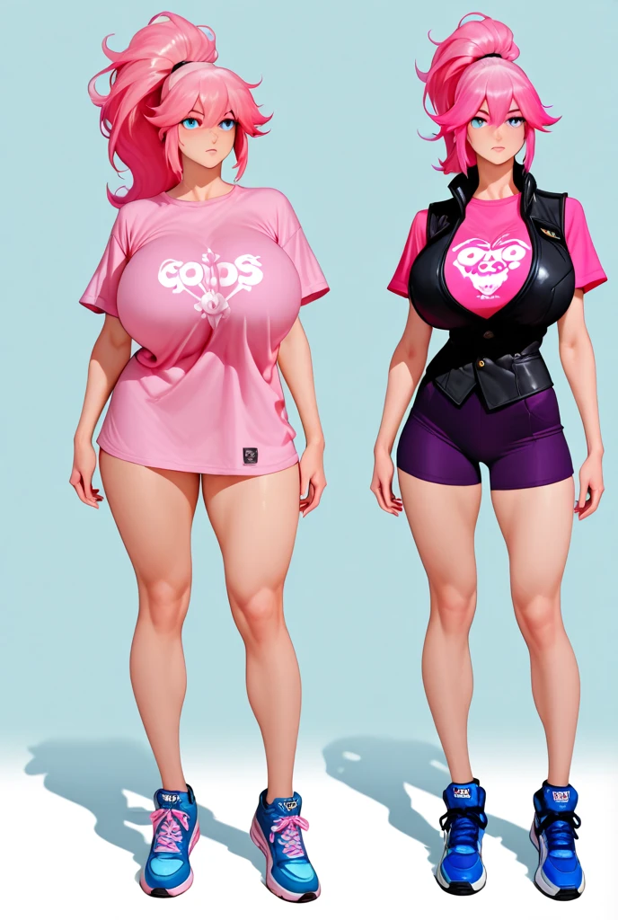 European and American cartoon characters, design de personagem original, sexy look , 1 girl, standing alone, jewerly, bonnet, aretes, pants, ha, へそ, shoe, tummy, long hair, breastsout, hand on hip, White background, hoop aretes, top cut, simple background, tennis, pink hair pink, big breastsout, regatta, pink hair pink, baggy pants, neckleace,massive huge penis, show penis, show full massive penis, big underwear up to the waist, long penis, massive huge penis, massive huge bolas, big balls, naked penis
, Fake big , completely naked, tall woman , high-waist e breastsout gota, lain, mulher pelada laina, tall and slim thighs, Legs long, high-waist, huge huge ((artwork)),(((best quality))),((character design sheet)) ,((Vulgar)) , voluptuous girl, he used to smile,((entre os breastsout)) , , pink hair, pink hair, laina, Kale, Kale,