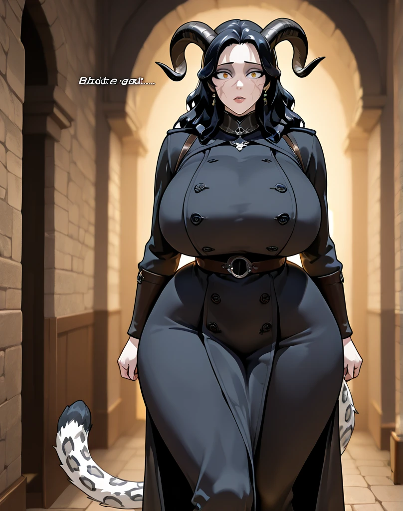 (best quality, ),gothic, milf, huge breast, thicc, black hair, blacklipstic, standing, solo, full body, long skirt, large skirt, black robe, medieval clothing, dark atmosphere, ornate details, dim lighting, dramatic shadows, mysterious aura, intricate lace patterns, porcelain skin, bewitching gaze, elegant posture, majestic presence, flowing silhouette, gothic architecture, candlelit backdrop, hauntingly beautiful, enchanting presence, ethereal ambiance, alluring expression, intense sensuality, exquisite jewelry, supernatural allure, captivating aura, sensual curves, full body, boots