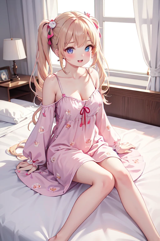 anime girl in pink dress laying on bed, loli in dress, hanayamata, splash art anime loli, ecchi, anime goddess, seductive anime girl, shirabii, cute anime waifu in a nice dress, shoujo manga, ecchi anime style, epic light novel art cover, marisa kirisame, small curvy loli, ((ecchi) ((almost naked))