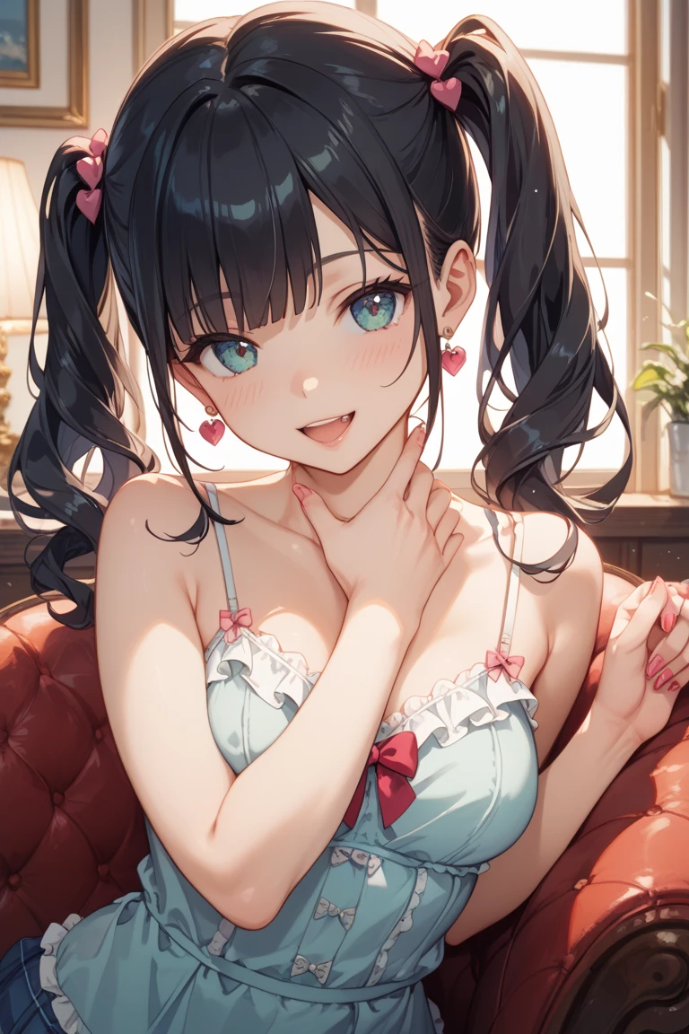 make into anime video nipple enhancement The bra is misaligned Masturbate by touching your genitals Shyness The whole body from head to toe Sheer pants sexy sheer lace underwear erotic Bewitching Japanese The real life of a disheveled woman Sex depictions , Uneven twin tails, light makeup, medium chest size, smile a little, Clear facial features with sharp, realistic details, Sony FE, 35mm, cinematic lighting, advanced details, UHD, high quality, HD, 8K, 16k