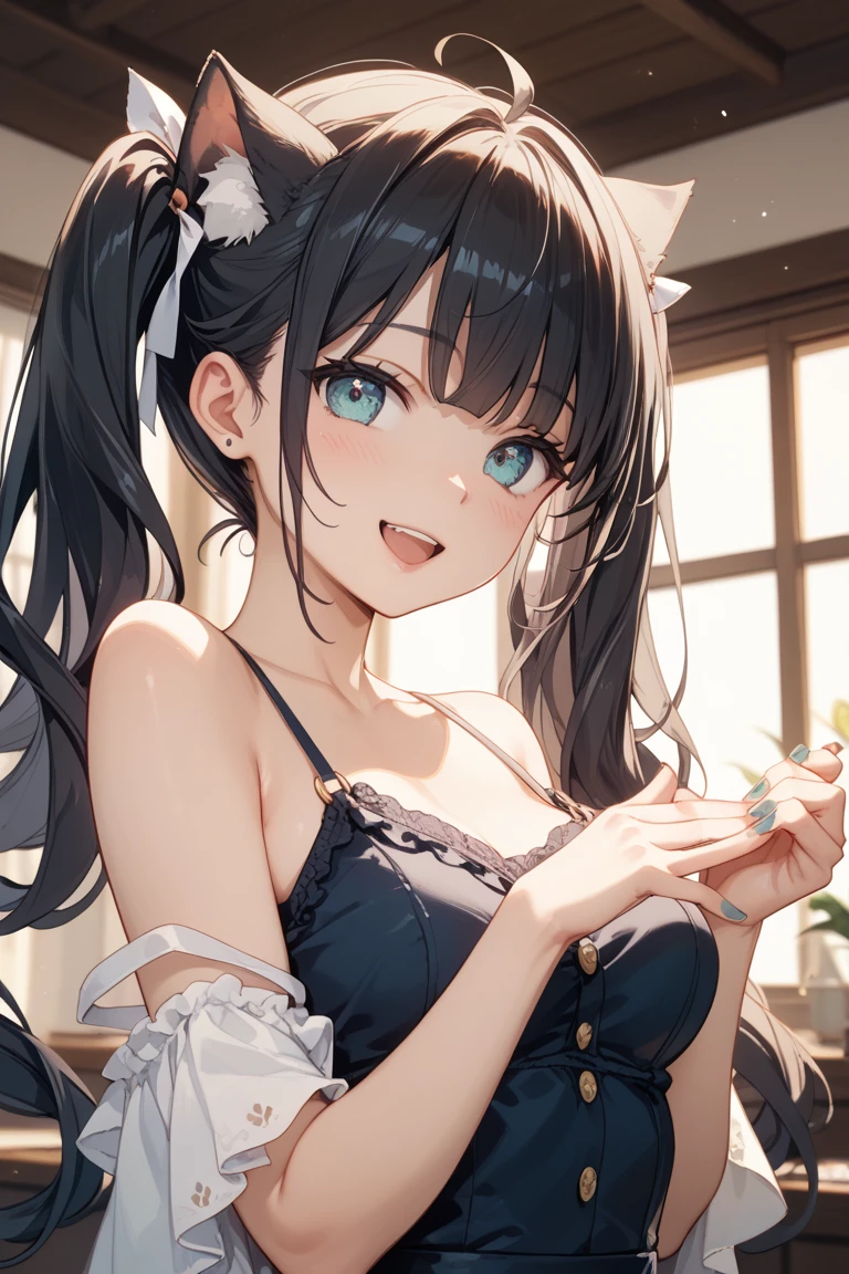 (8K, Best Quality, masutepiece:1.2)、超A high resolution、detailed face、deep detailed eyes、grin smile