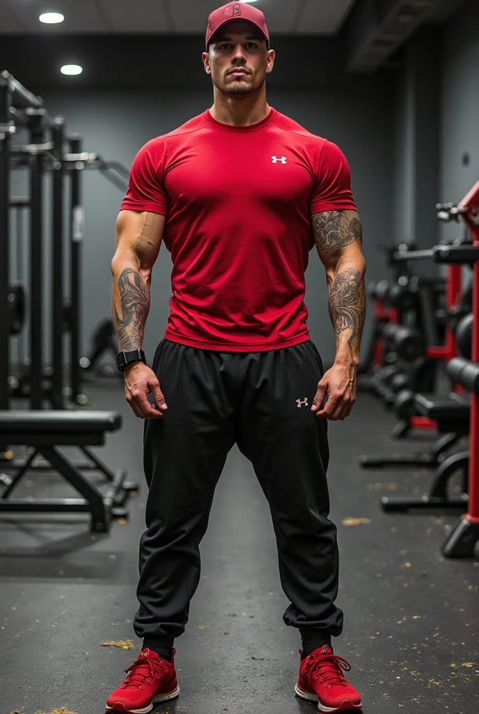 Homem em torno de 19 anos, cabelos loiros naturais, olhos verdes esmeralda, alto mais de 1,90 de altura, vestindo roupas formais, Slender and intimidating athletic gym body and serious gorgeous,Nice ambient LED light in,realista, roupas do estilo casual