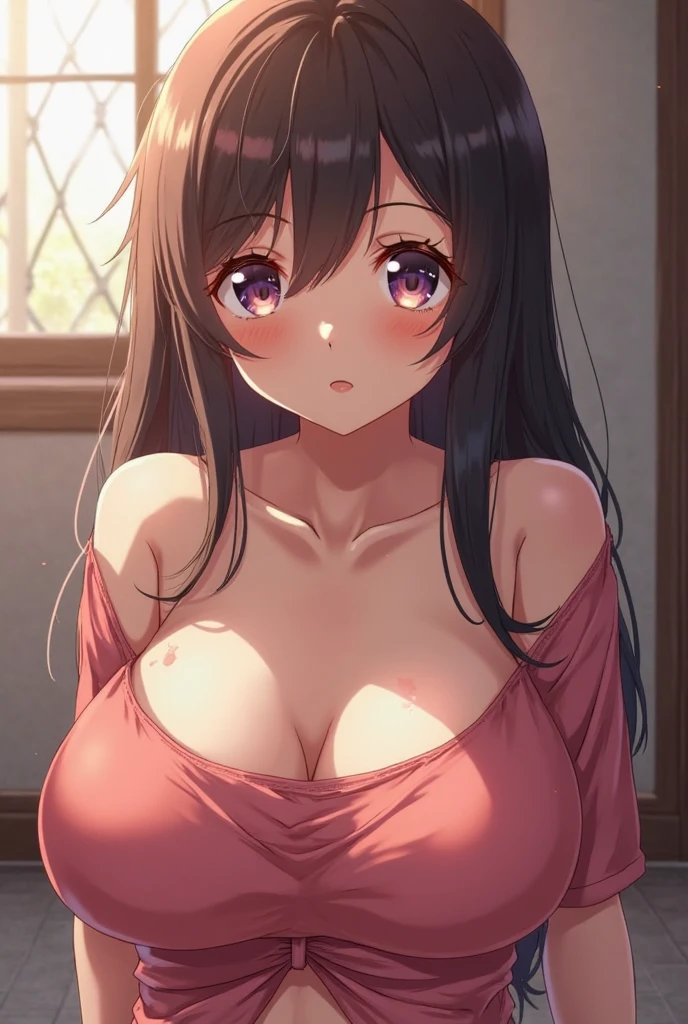 great masterpiece、Super delicate、1girl in、idol、in one's underwear only、Green lingerie、a necklace、large full breasts、all-fours、to close range、proximity、Kamimei、Looking up at me、red blush、Embarrassing、Troubled face、Slightly open mouth、