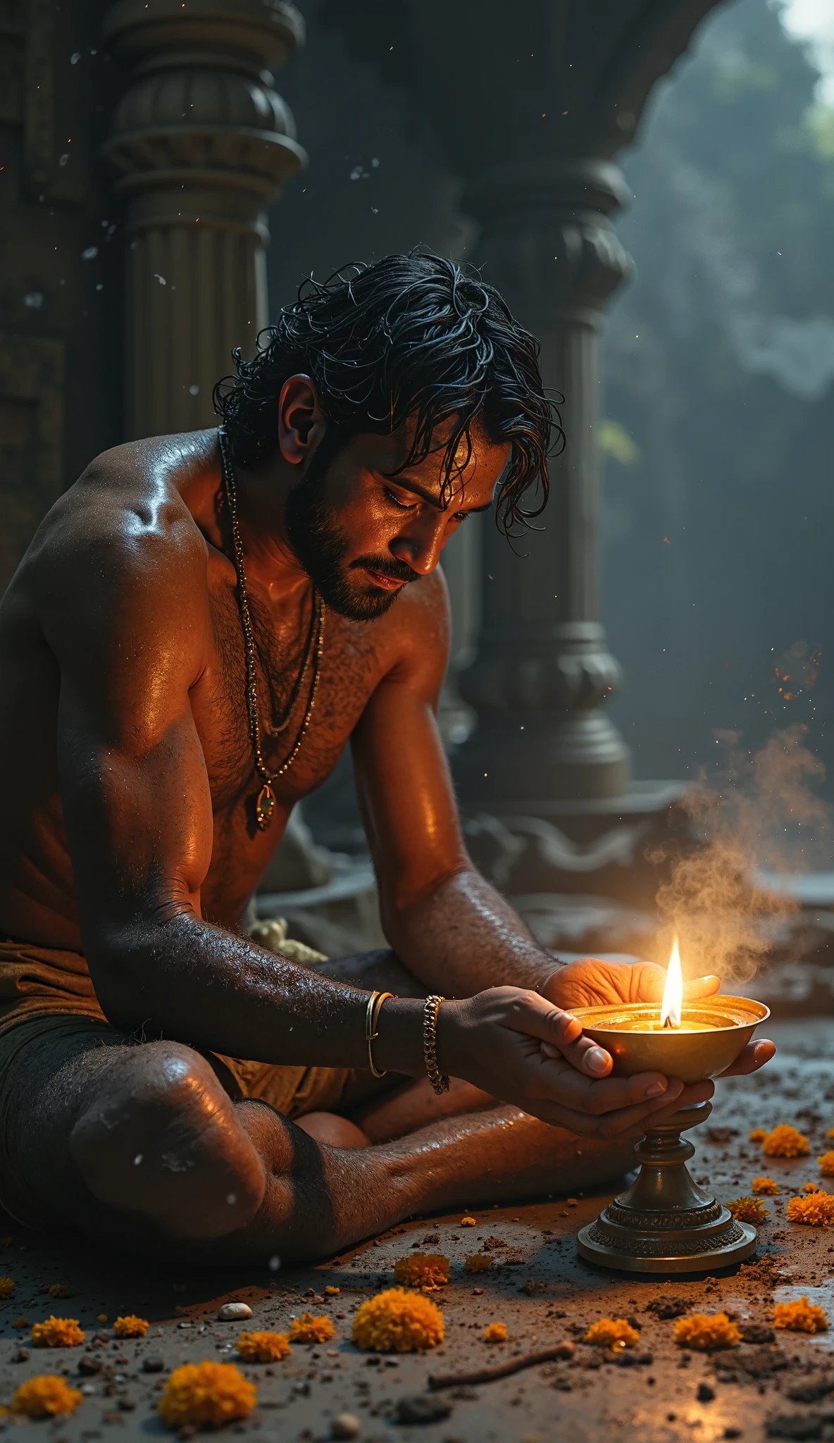 महादेव को ट्रक में ले जाती हुई फोटो