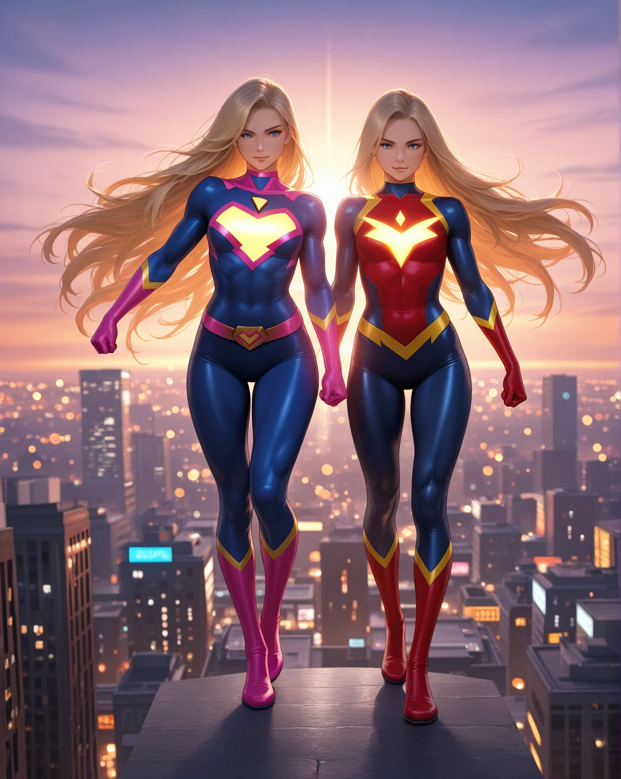 chica anime con traje de spiderman inspired en una bailarina de ballet (inspired, but igyak still maintains the spiderwoman essence) The girl is blonde and the shot is full body. The girl is saving the city and she is voluptuous and very beautiful