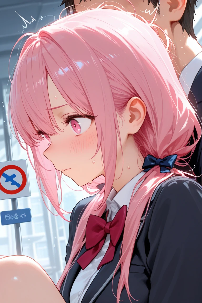 score_9, score_8_up, score_7_up, source_anime, best quality, masterpiece, official art, absurdres, highres, ultra-detailed,waifu2x,Collection: Slice of Life,break,1girl, hoshino \(blue archive\),heterochromia,long hair,pink hair,ahoge,halo,white shirt,plaid skirt,necktie,sneakers,id card, (nipple:0.6), wet, sweat, saliva, (yawn:0.5),penis, twitching penis, oral sex, felatio, cum, motion lines,projectile cum, facial, bukkake, hot breath, sound effects, outdoors, alley,break,(clear line illustration:1.2), super detailed skin,very high resolution, very aesthetic, Best sexual lighting powered by famous artist, 8k,cute picture,beauty illustration,photoshop_(medium),,(Detailed Lighting),uncensored,