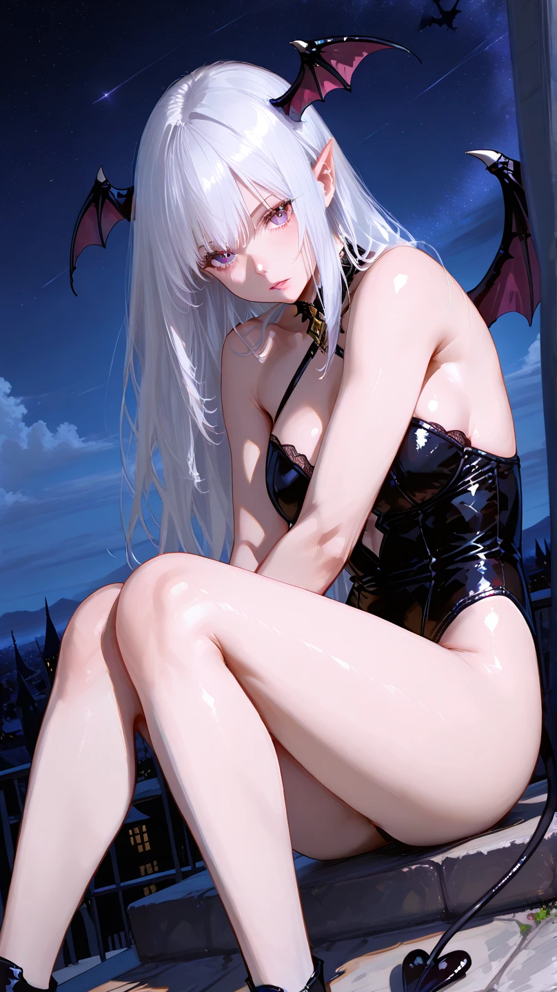 Succubus girl seductive wet charming action