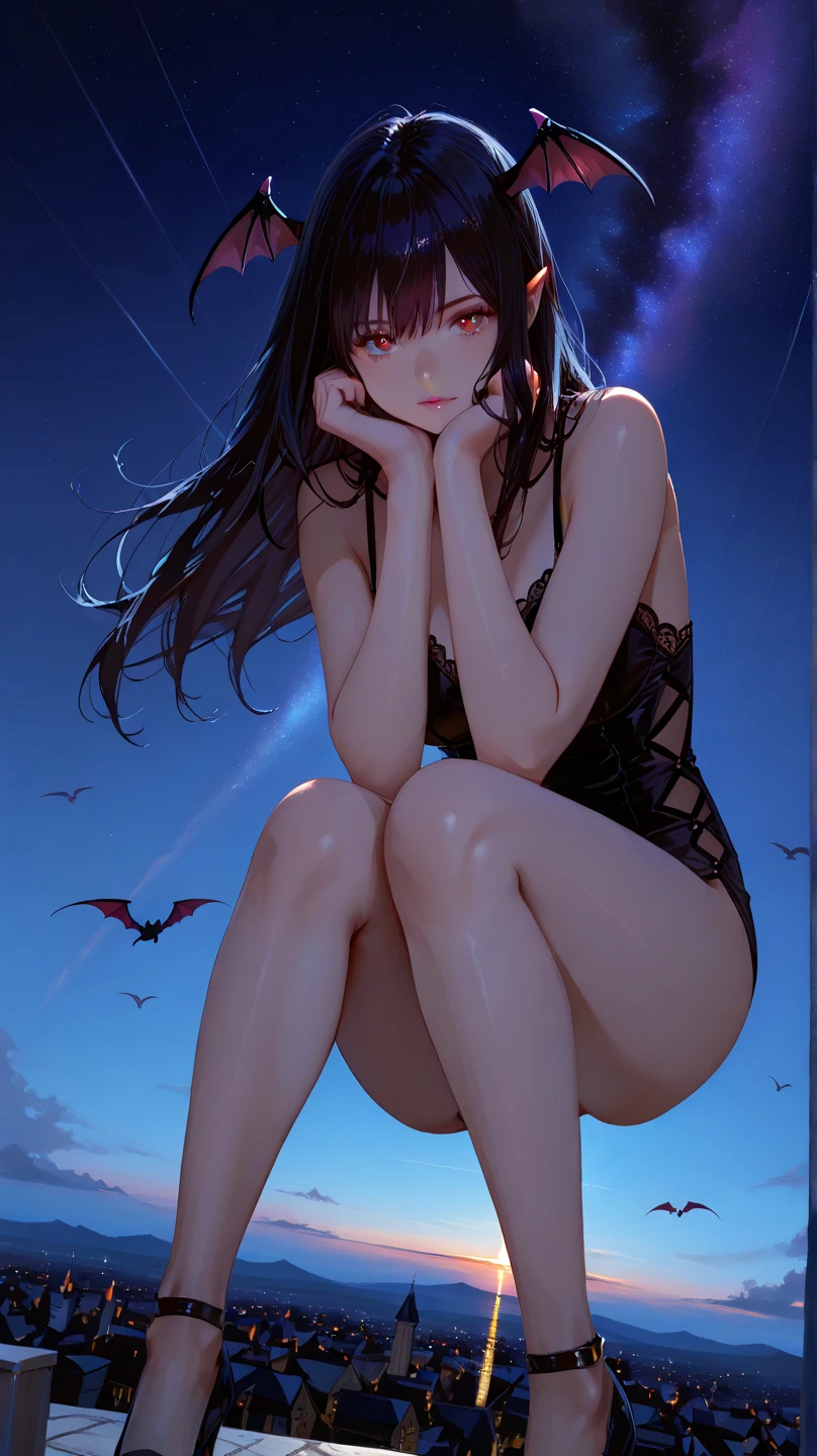 ((best quality)), (ultra-detailed:1.05), (high resolution:1.05), (deadly and beautiful:1.1025), (extremely detailed face:1.1025), (realistc eyes|detailed eyes), (eyelashes:1.2-4), (lingerie|wedding dress), 1girl, solo, succubus, curved horns, gothic makeup, red eyeliner, (ultra-detailed:1.05), (high resolution:1.05), (deadly and beautiful:1.1025), red hair, red eyes, freckles, petite breasts, seductive, blush, flushed, moaning, eye glow, long tail, feathered wings, encroaching shadows, mist, sunrays, hell, wet skin, wet hair, blood, full body, detailed toes, explicit, (diffused lighting:0.6), pleasure