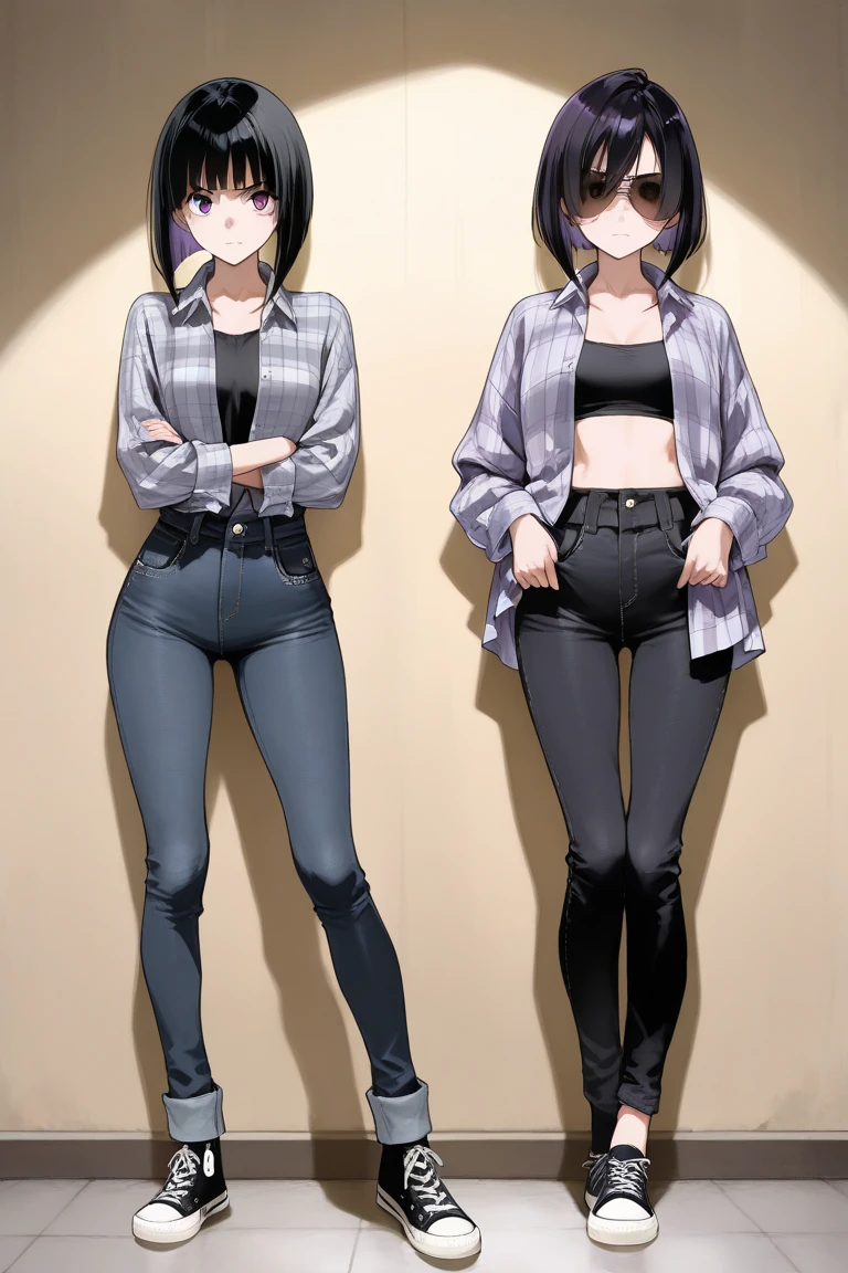 profile sketches , Forehead, faces , jestos for anime character full body woman with underwear woman with short blonde hair with black t black eyes with arivutos avundantes nsfw manga style . with quality and details to the utmost

