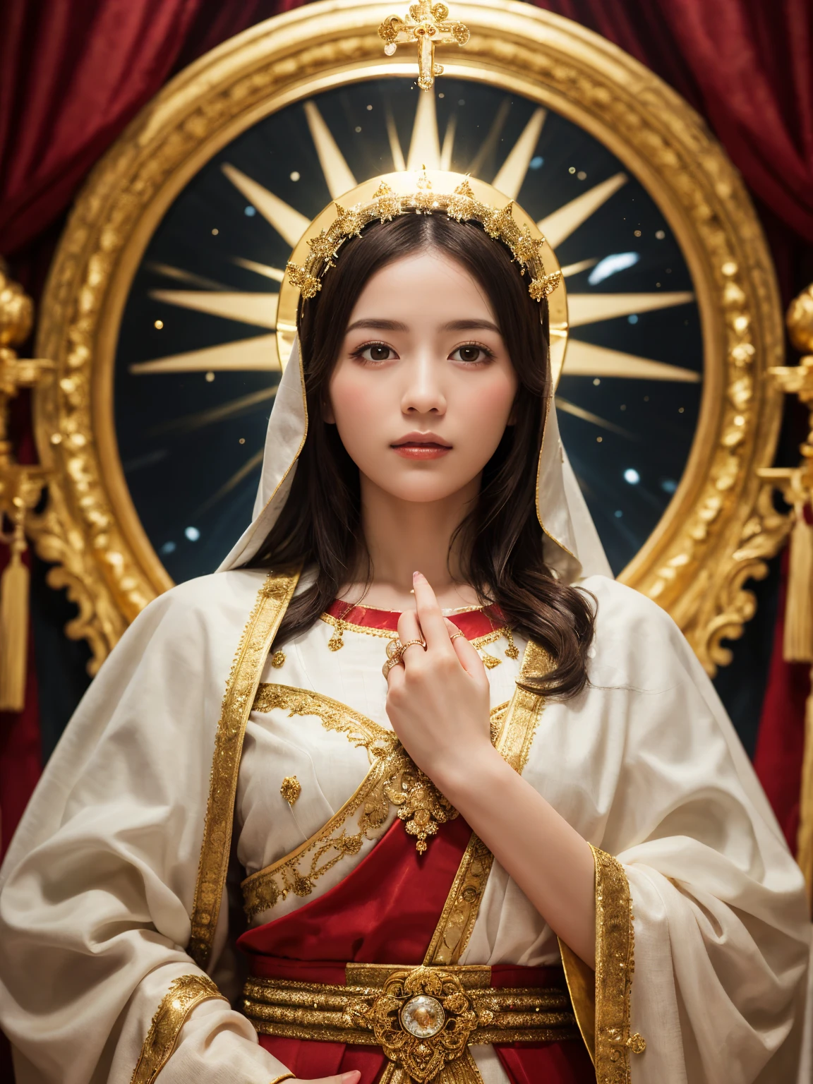 Religious theme I want to create the sacred heart of Jesus 
