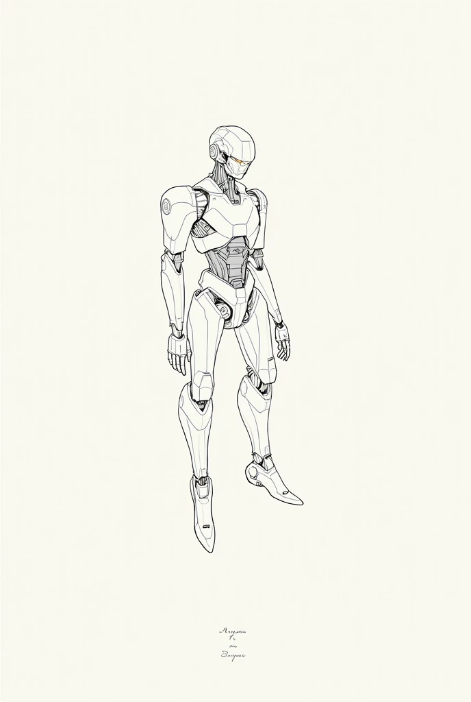 Girl with steampunk robotic body