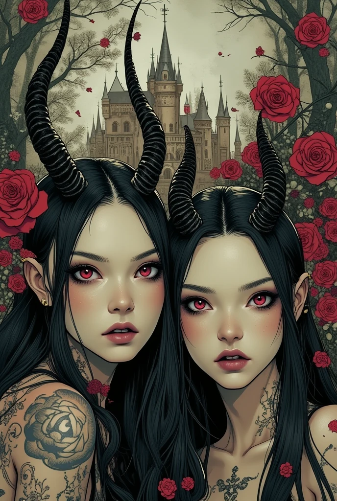 astaroth big horns together of many roses