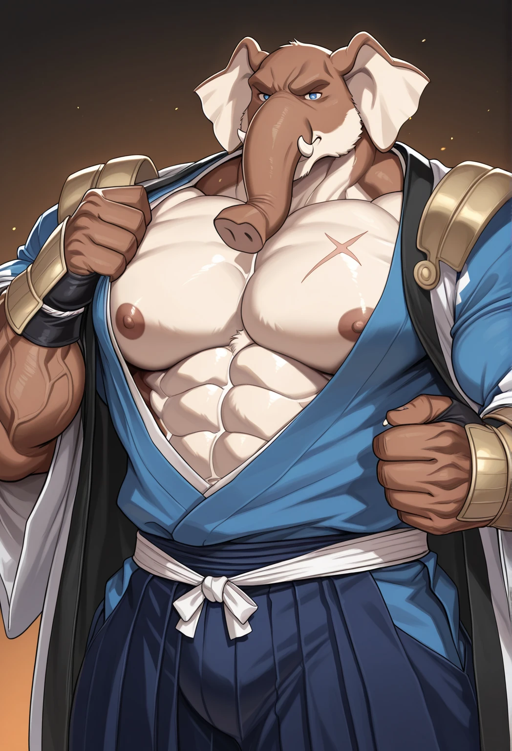 Show the whole body,最high quality, masterpiece, scale,Delicate face,Delicate eyes,High-density illustration,(masterpiece), (wonderful), Muscular, Fat, male (Jinbei) Standing on the beach, Blue Skin,Completely naked, swimming, Jinbe, tooth,(((Very attractive crotch penis)),(((It has a strong erection))),Face directly,From below,He ejaculates a lot with force.,blush,Ahegao,cumming face,Highly detailed background, 完璧なmasterpiece, high quality, High resolution writing boundary depth, Perfect lighting, (Particles of light),(最high quality),(masterpiece),Sharp focus,Particles of light